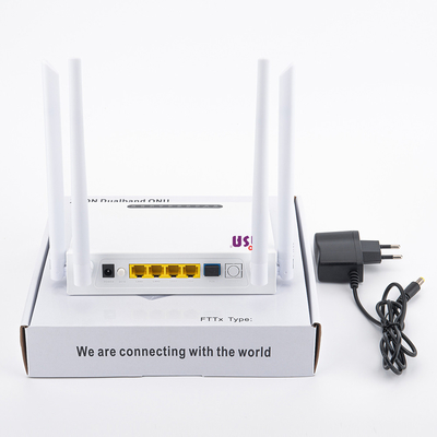 APC UPC Χ Pon Onu 4GE 802.11B/Γ/δρομολογητής Ν/εναλλασσόμενου ρεύματος 1200M WIFI Sc CE